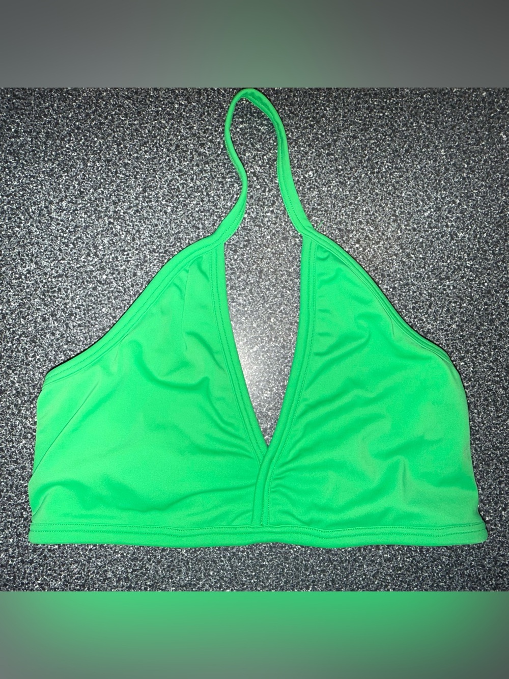 2nd Skin Green Dance Halter Bra Top Size Child Large